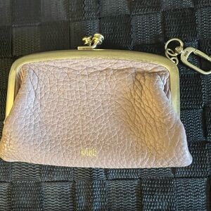 Hobo international soft pebble leather kisslock coin purse/ purse charm EUC